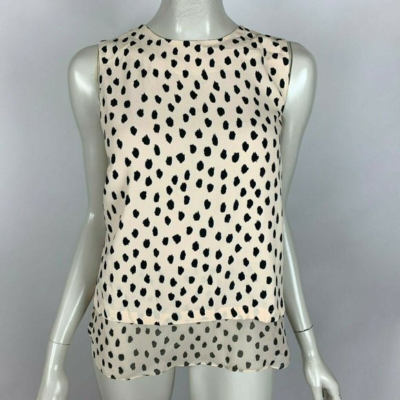 Kate Spade Silk Leopard‎ Sleeveless Layer Tank NWT - Picture 1 of 8